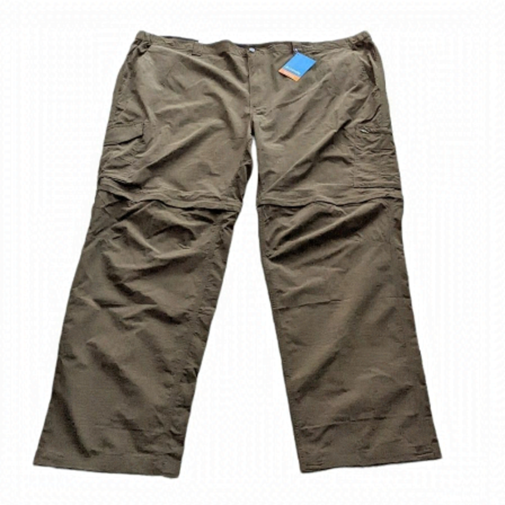 COLUMBIA Silver ridge convertible khaki hiking pants size 54 w 35 L NEW B1